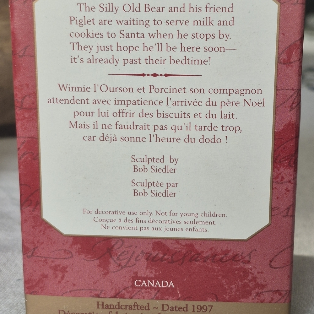 KEEPSAKE the Label Festive Pooh and Piglet Christams  Ornament - Picture 5 of 5